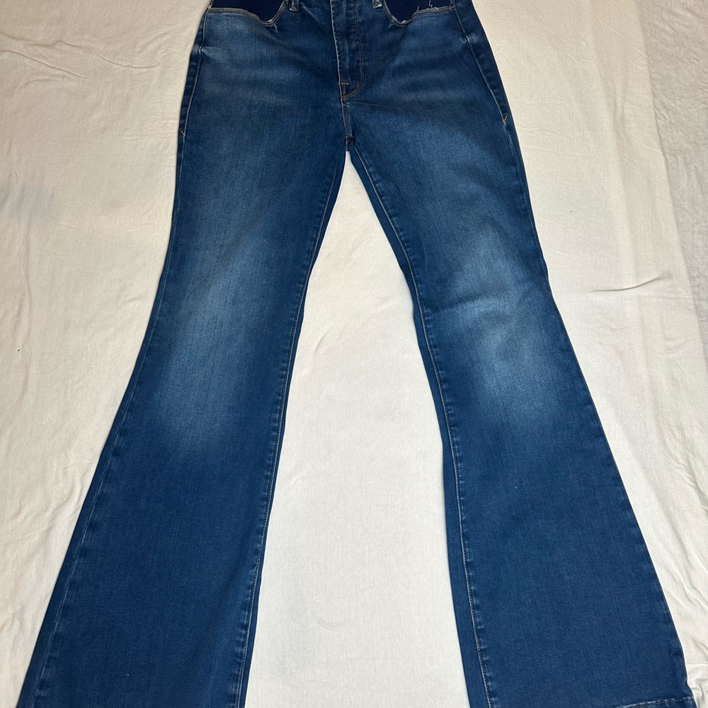 Good American Women’s Maternity Flare Jeans